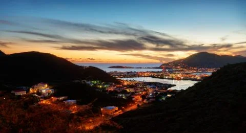 Sint Maarten Sunset Stock Photos