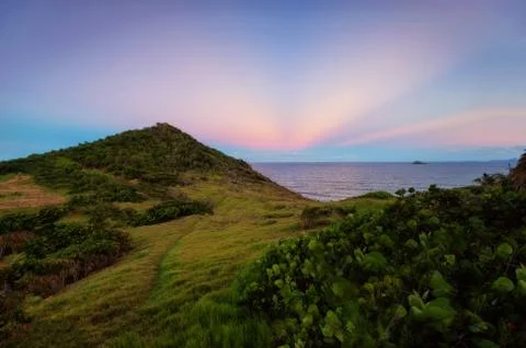 Sint Maarten Sunset Stock Photos
