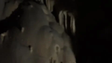 Sinter formations in the deepest karst caves of the world in Abkhazia, Verevkin 库存影片 263825419