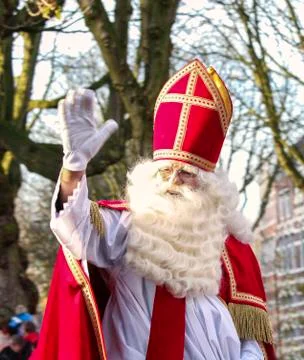 Sinterklaas arriving in the Netherlands Stock Photos