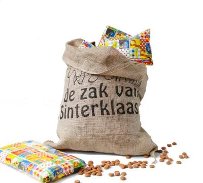Sinterklaas bag with presents Foto stock