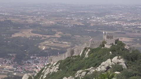 Sintra - Castle of the Moors (2017) Stock Footage 77270478