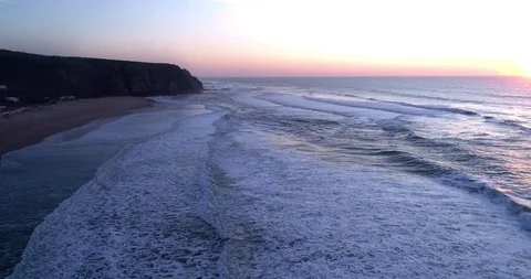Sintra sunset shore 10 17-9 8 speed colored Stock Footage 128556853