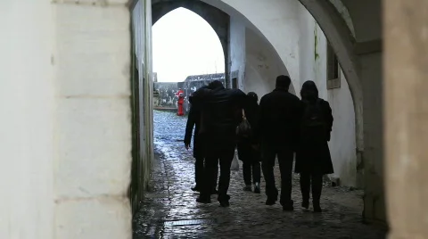 Sintra Tourists 스톡 동영상 600958