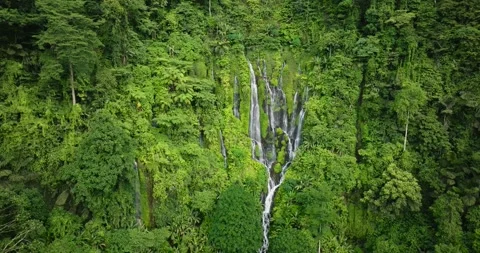 Sinulom Falls in the Philippines. Mindanao. Stock Footage 317846064