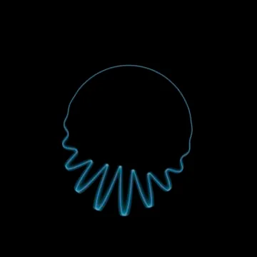 Sinus circle Illustrazione stock