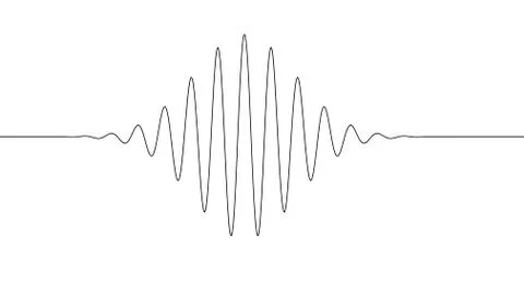 Sinus decrease increase line Illustrazione stock