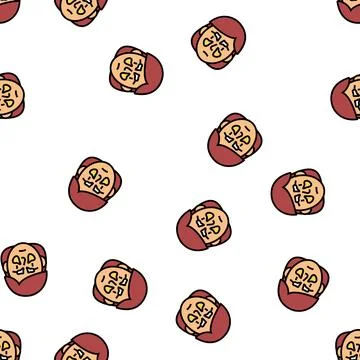 Sinus problems vector seamless pattern Stock Illustration