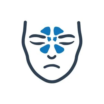 Sinus System Icon Stock Illustration