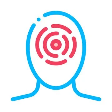 Sinusitis Brow Bone And Cheekbones Head Vector イラスト素材