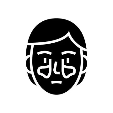 Sinusitis disease line icon vector illustration Stock Illustration