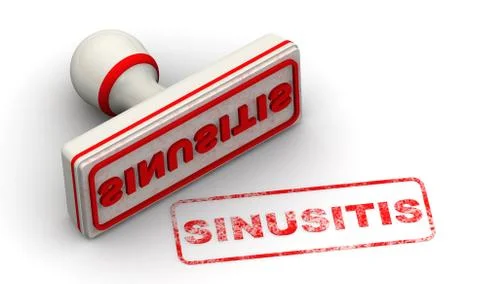 Sinusitis. The seal Illustration