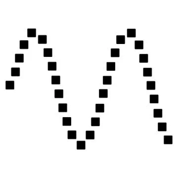 Sinusoid Vector Toolbar Icon Stock Illustration