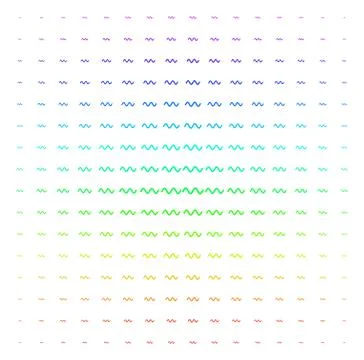 Sinusoid Wave Shape halftone Spectrum grid Stock Illustration