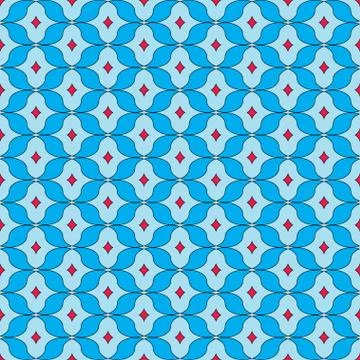 Sinusoida seamless pattern Stock Illustration