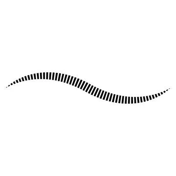 Sinusoidal wave icon with vertical bars for signal and design Stock Illustration