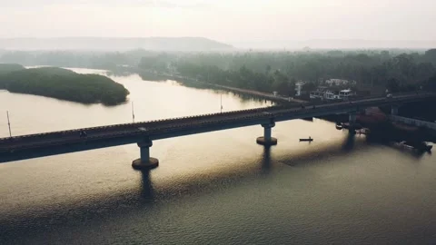 Siolim Bridge Stock Footage 143480339