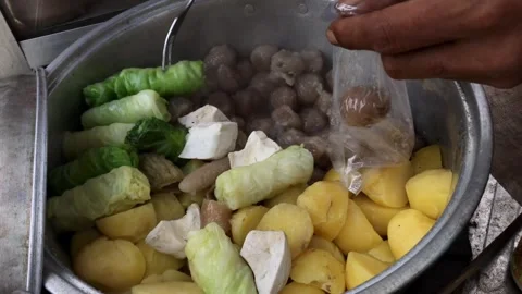 Siomay sellers Stock Footage 261470119