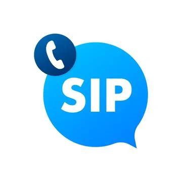 Sip call icon, sign, label. Vector stock illustration Stock Illustration