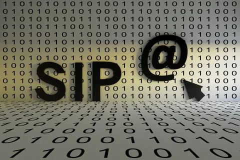 SIP concept text sunlight 3D illustration 스톡 일러스트