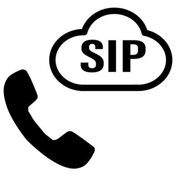 Sip dialer icon. Session Initiation Protocol call sign. flat style. Illustrazione stock