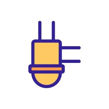 Siphon icon vector. Isolated contour symbol illustration Illustrazione stock