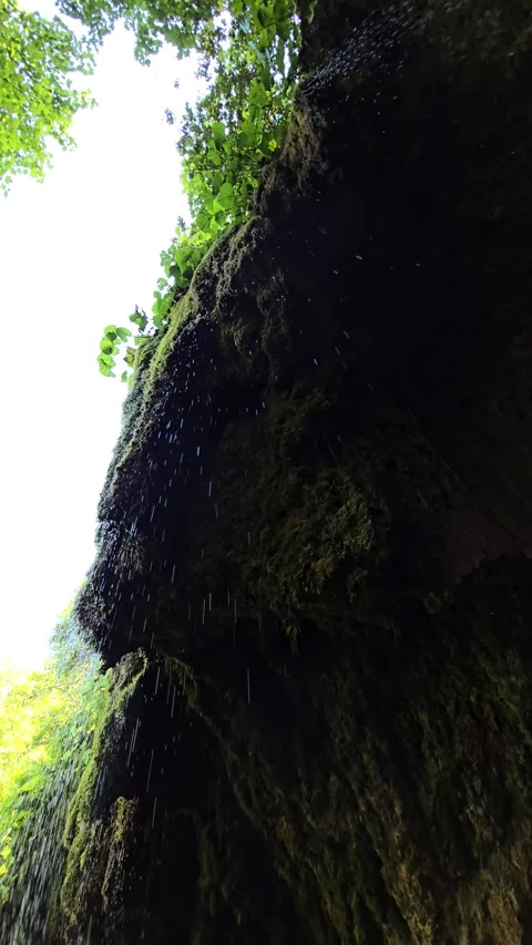 Sipote Waterfall (Cascadele de travertin) Stock Footage 317036206