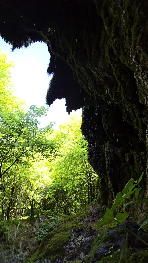 Sipote Waterfall (Cascadele de travertin) Stock Footage 317036215