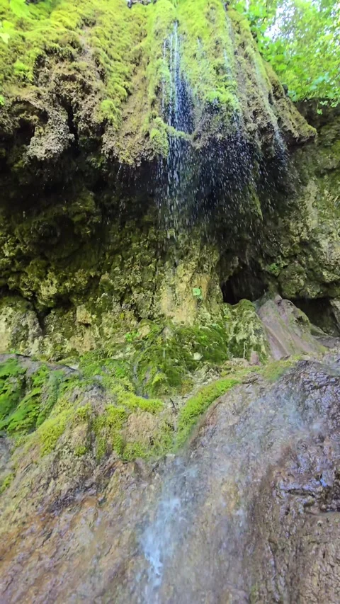 Sipote Waterfall (Cascadele de travertin) Stock Footage 317036264