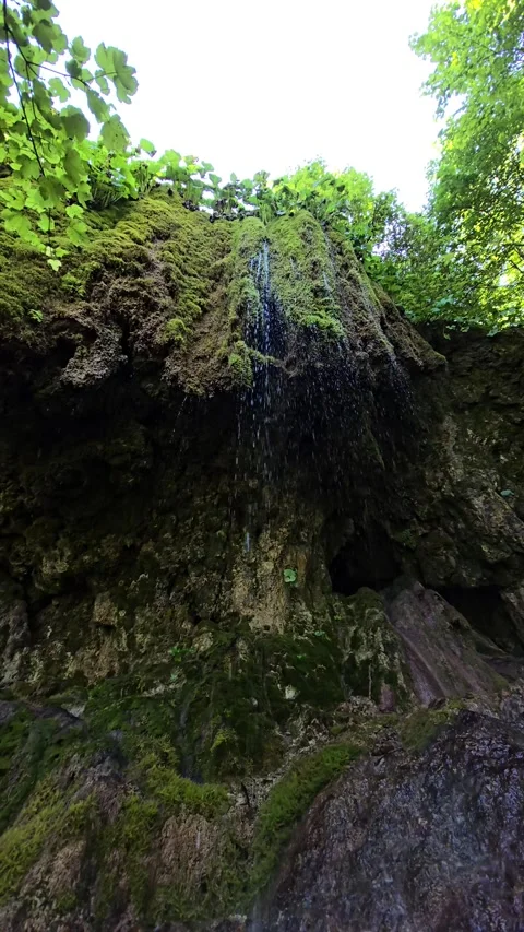 Sipote Waterfall (Cascadele de travertin) Stock Footage 317036297