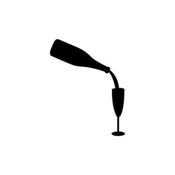 Sipping champagne 스톡 일러스트