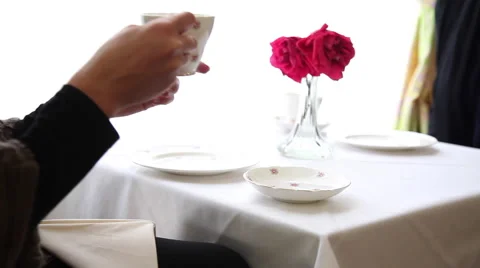 Sipping Tea 動画素材 66366900