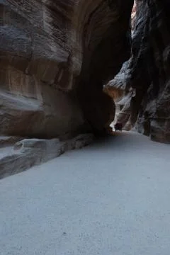 Siq of Petra Foto stock
