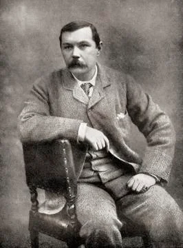 Sir Arthur Ignatius Conan Doyle, 1859 -1930. British writer and physician. Stock Photos