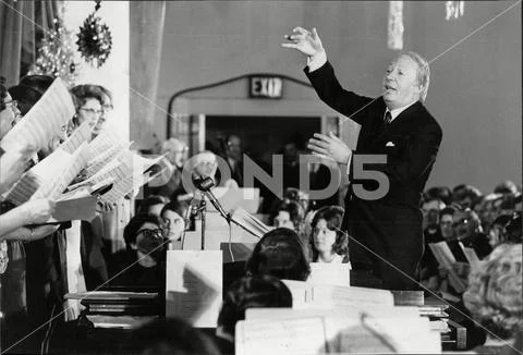 Sir Edward Heath The Prime Minister Conducts The Annual Carol Service ...