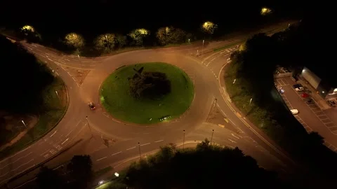 Sir Frank Whittle Roundabout Lutterworth Stock Footage 346768785