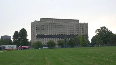 Sir Guy Carling Building Demotion Stock-Footage 85371678