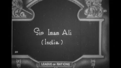 Sir Imam Ali From India at the assembly Stock Footage 37594711