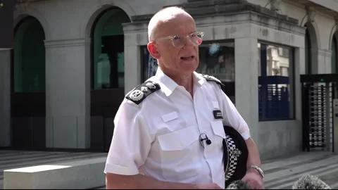 Sir Mark Rowley welcomes end of 'four years of uncertainty' for officer who sho Video stock 341502566