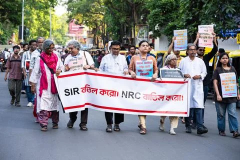 SIR Protest in INDIA Stock Photos