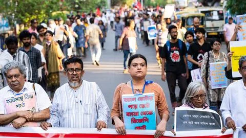 SIR Protest in INDIA Stock Photos