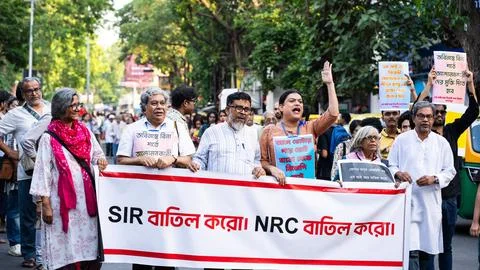 SIR Protest in INDIA Stock Photos