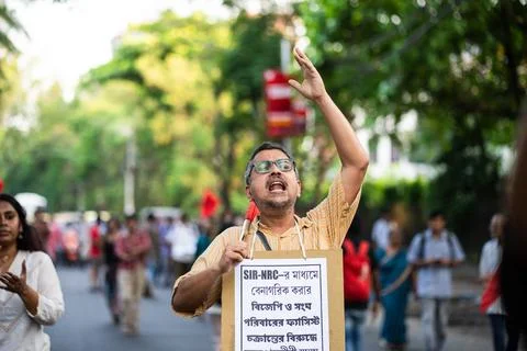 SIR Protest in INDIA Stock Photos