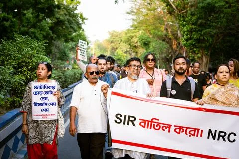 SIR Protest in INDIA Stock Photos