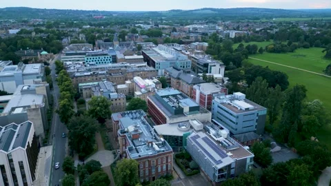 Sir William Dunn School of Pathology S Parks Road Aerial shot Stock Footage 338308221