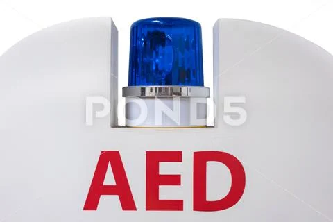 Siren of AED or Automated External Defibrillator for prepared to provide life Stock Photos