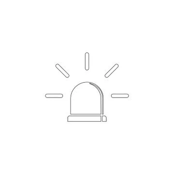 Siren. flat vector icon Stock-Illustration
