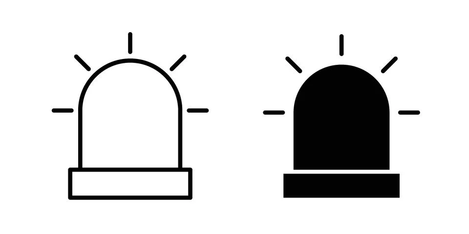 Siren icon for web projects Stock Illustration
