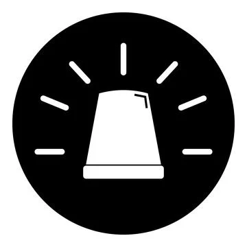 Siren light icon vector Stock Illustration