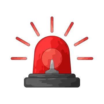 Siren light illustration Stock Illustration